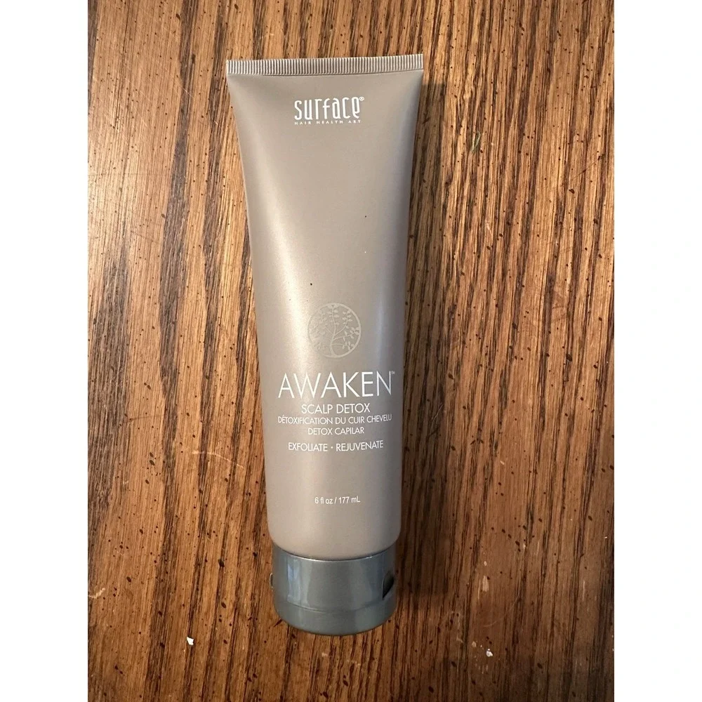 Surface Awaken Scalp Detox 6 oz Hair Treatment Exfoliate Rejuvenate Charcoal
